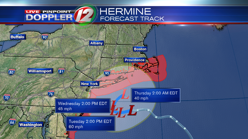 Forecast Track Valid 5am Tuesday