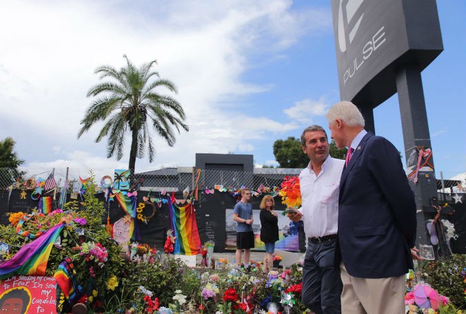 Former president Bill Clinton paid a surprise visit to Orlando back in August