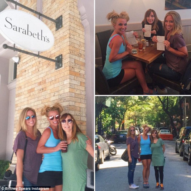 Friendly fun Earlier in the day Britney had breakfast with some friends at a Sarabeth's located somewhere in the city and posted the fun on Instagram