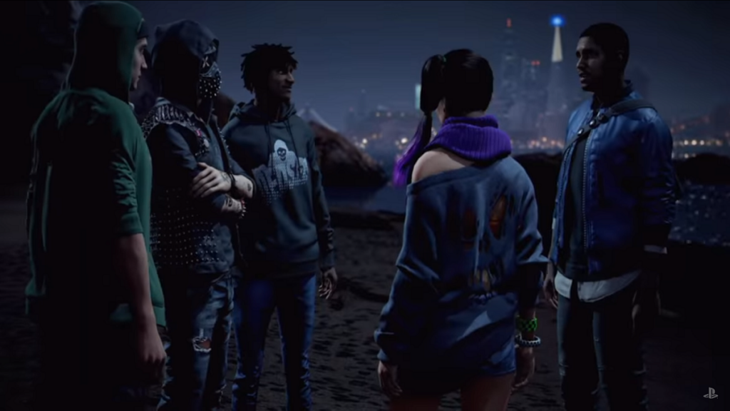 From Watch Dogs 2 trailer realeased by Ubisoft Marcus meets the Ded Sec crew