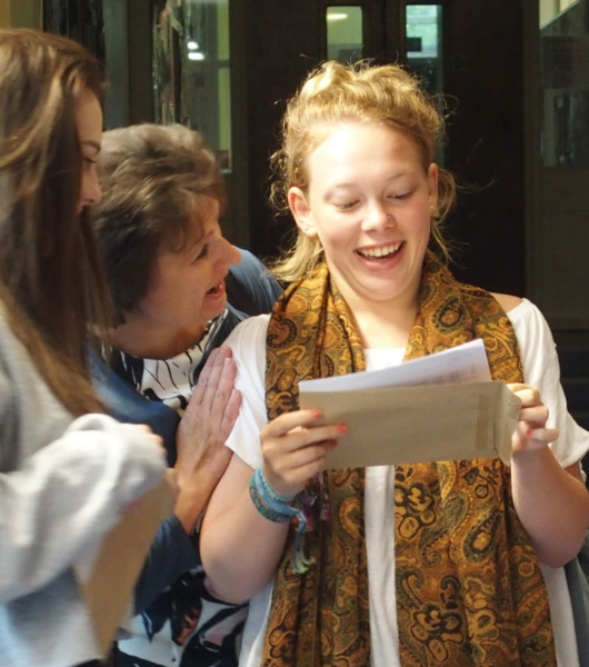 GCSE pupils from Anthony Gell School in Wirksworth collect their results