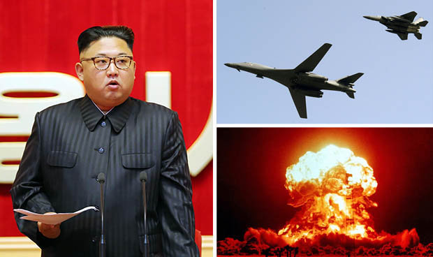 GETTY  REUTERS    
     BOMBERS US have sent bombers close to North Korea as a show of force