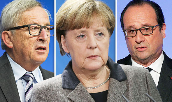 GETTYMerkel Juncker and Hollande set for SECRET CRISIS TALKS ahead of G20