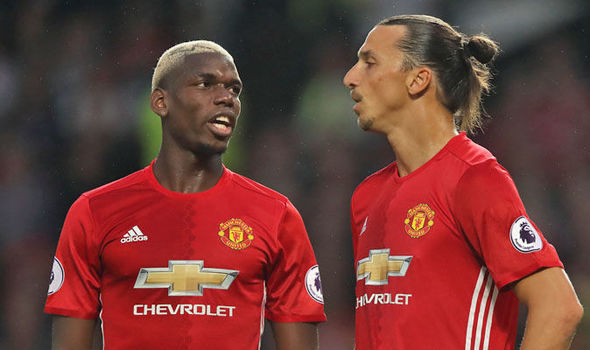 Paul Pogba and Zlatan Ibrahimovic