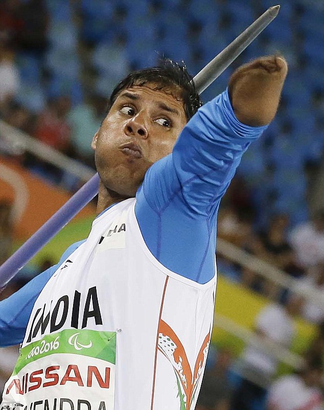 GOLDEN ARM India's double gold medalist Devendra Jhajharia’s is a true example of grit and resilience in the face of extraordinary difficulty