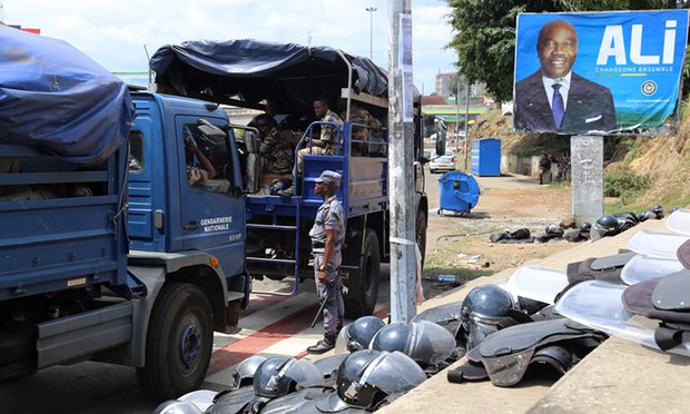 Gabonese security forces were deployed ahead of the constitutional court’s announcement on the presidential election results which declared the incumbent Ali Bongo the winner