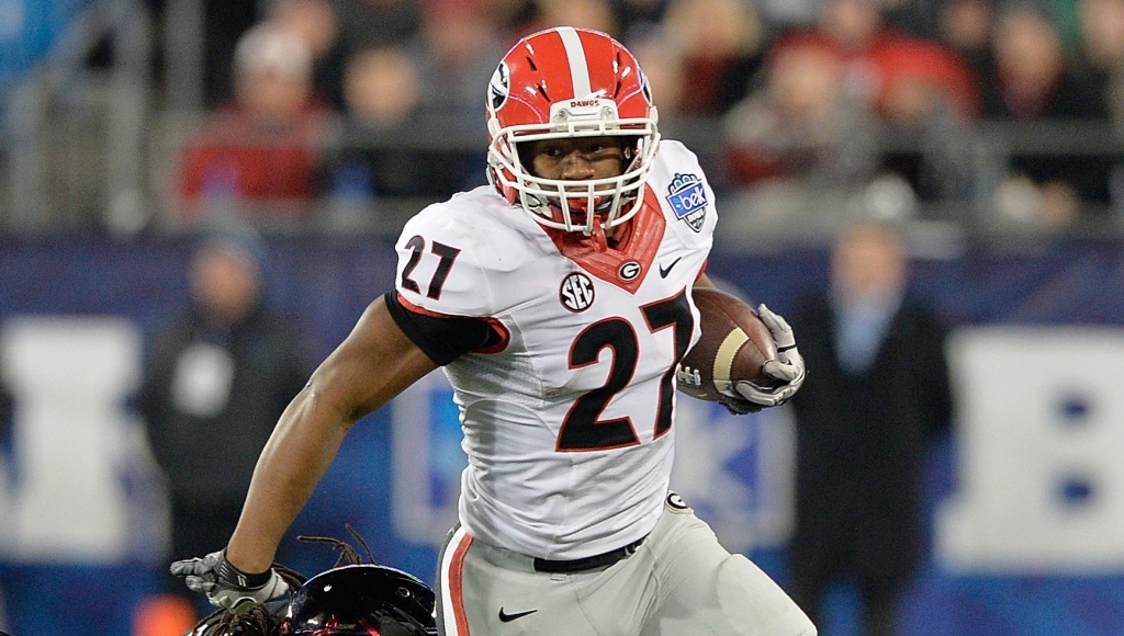 Georgia running back Nick Chubb is back after missing more than half of last season with an injury