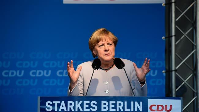 German Chancellor Angela Merkel and Horst Seehofer the Bavarian state premier and leader of the Christian Social Union