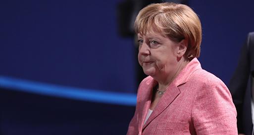 German chancellor Angela Merkel's strong language ahead of summit. Pic Getty