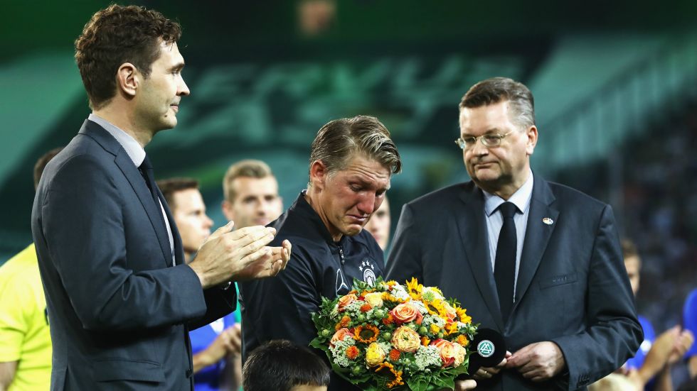 German Footballer Bastian Schweinsteiger Says Goodbye To International Football With Tears