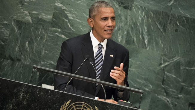 Getty Images File- President Barack Obama addresses the United Nations General Assembly at UN headquarters Sept. 20 2016 in New York City