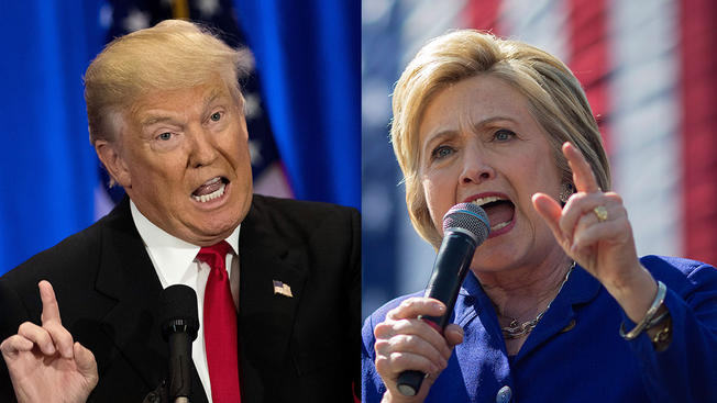 Getty  NBC Universal Republican Donald Trump and Democrat Hillary Clinton