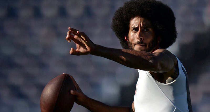 2016 San Diego CA USA San Francisco 49ers quarterback Colin Kaepernick throws a pass before the game against the San Diego Chargers at Qualcomm Stadium. Mandatory Credit Jake Roth-USA TODAY Sports