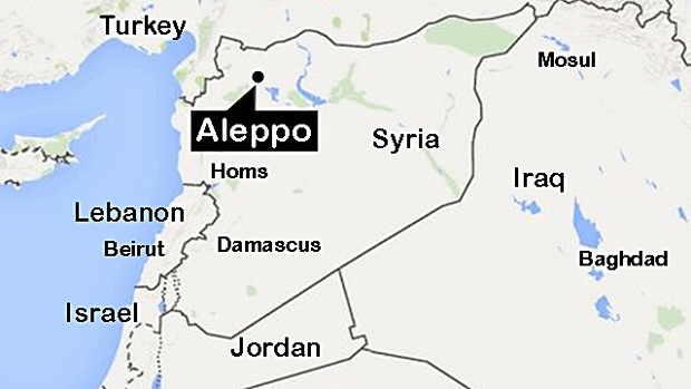 Aleppo Syria locator