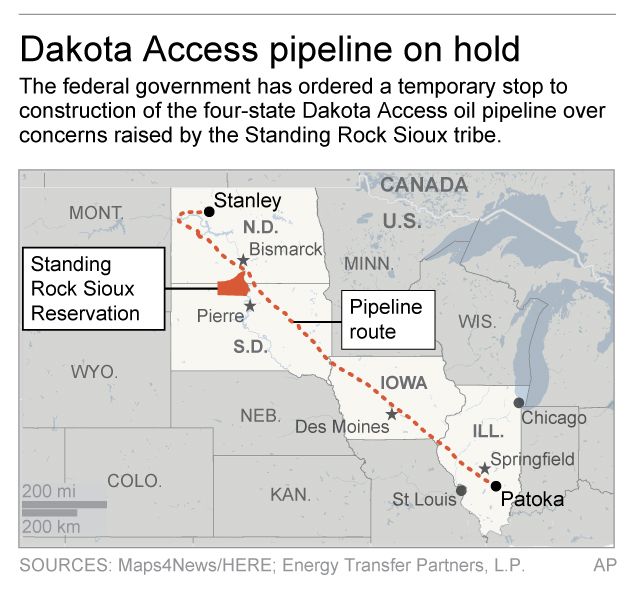 The Latest Arrests at pipeline site 70 miles from protest