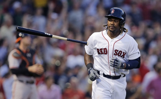 Hanley Ramirez hit two homer runs into the Monster to help the Red Sox to a victory