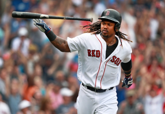 Hanley walloped a grand slam in the fifth inning