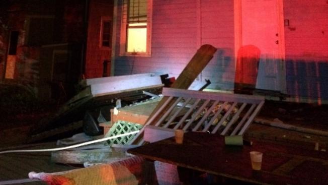 Hartford Police Dozens were injured after a deck collapsed at an off-campus party near Trinity College in Hartford on Saturday night