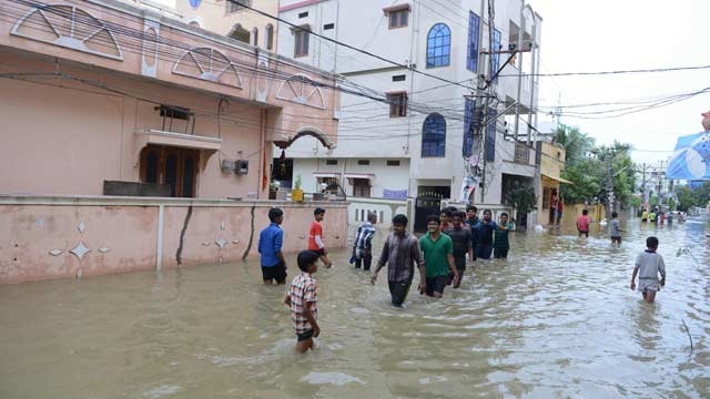 Heavy rains disrupt normal life in Andhra Pradesh several trains halted