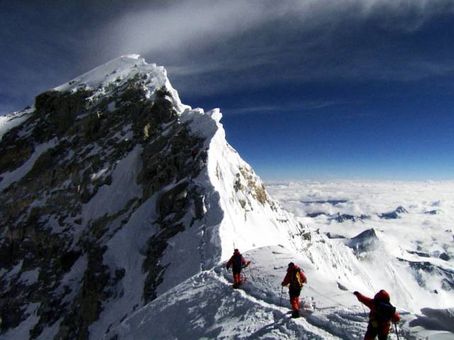 Karrar Haidri a spokesperson for the Alpine Club of Pakistan said helicopter-search was suspended after authorities did not get go-ahead for today from families of two climbers