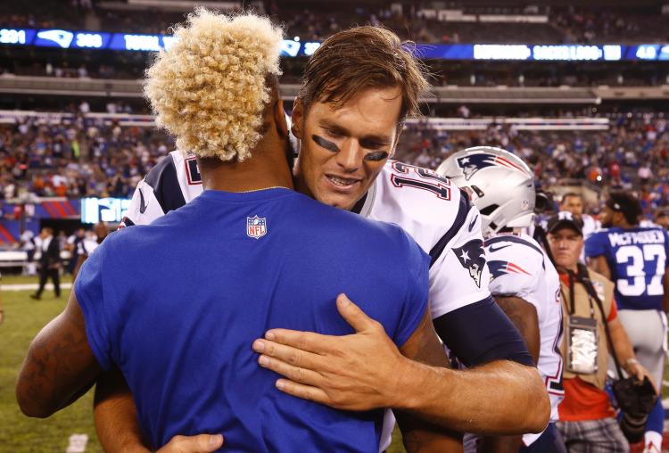 Here's a look at Brady's post-game hair