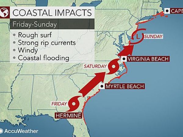 New Details on Tropical Storm Hermine’s Impact on Poughkeepsie's Weekend Weather