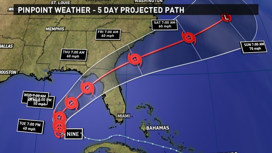 TRACKING THE TROPICS: Depression moves toward NC coast