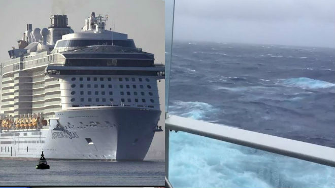 WATCH: Passengers on cruise ship document rough seas, massive waves