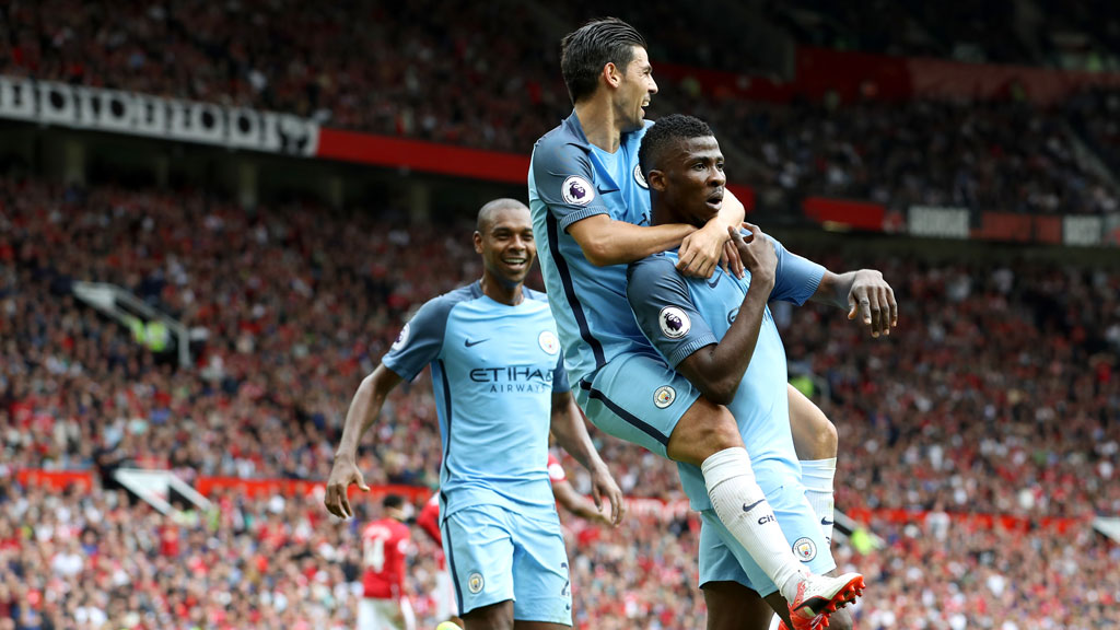 ALL SMILES Fernandinho Nolito and Iheanacho after the second goal