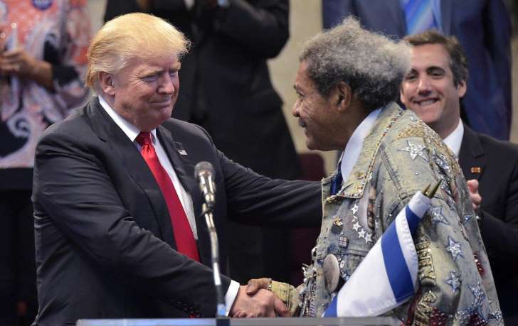 Don King drops N-word while introducing Trump