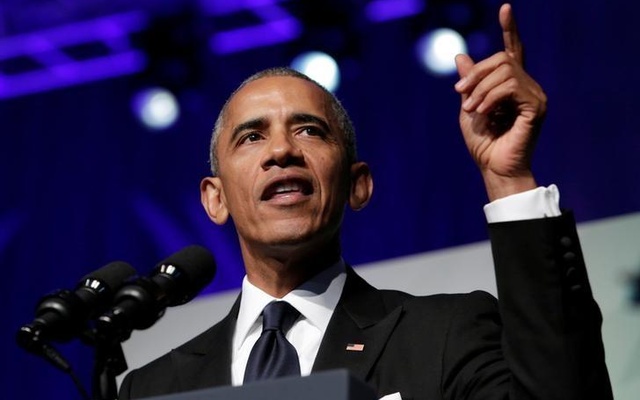 U.S. President Barack Obama addresses the Congressional Black Caucus Foundation's 46th annual Legislative Conference Phoenix Awards Dinner in Washington