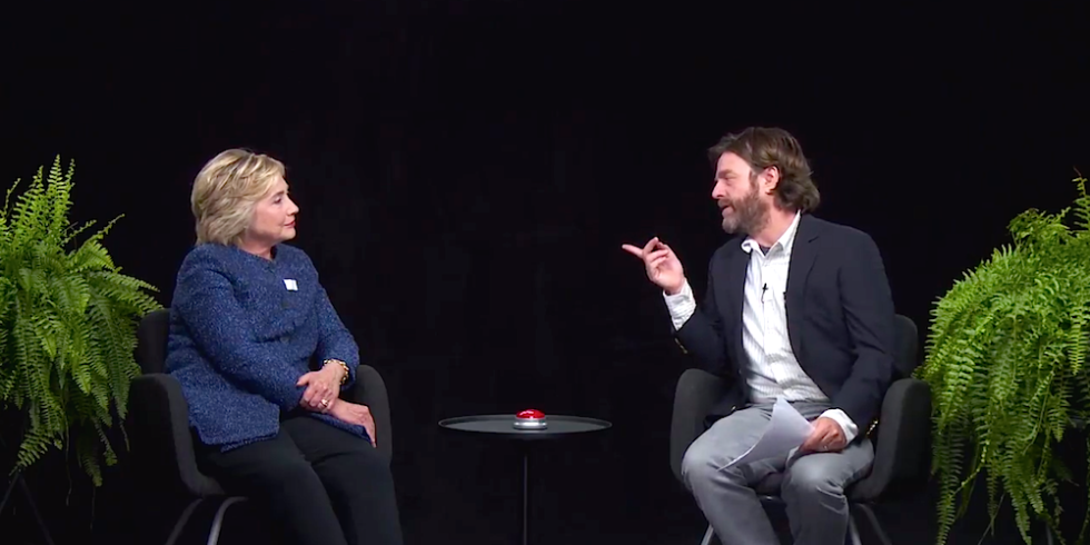 Hillary Clinton gets the 'Between Two Ferns' treatment