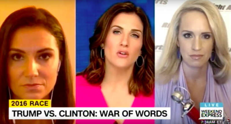 Krystal Ball faces off with Scottie Nell Hughes on HLN's Weekend Express