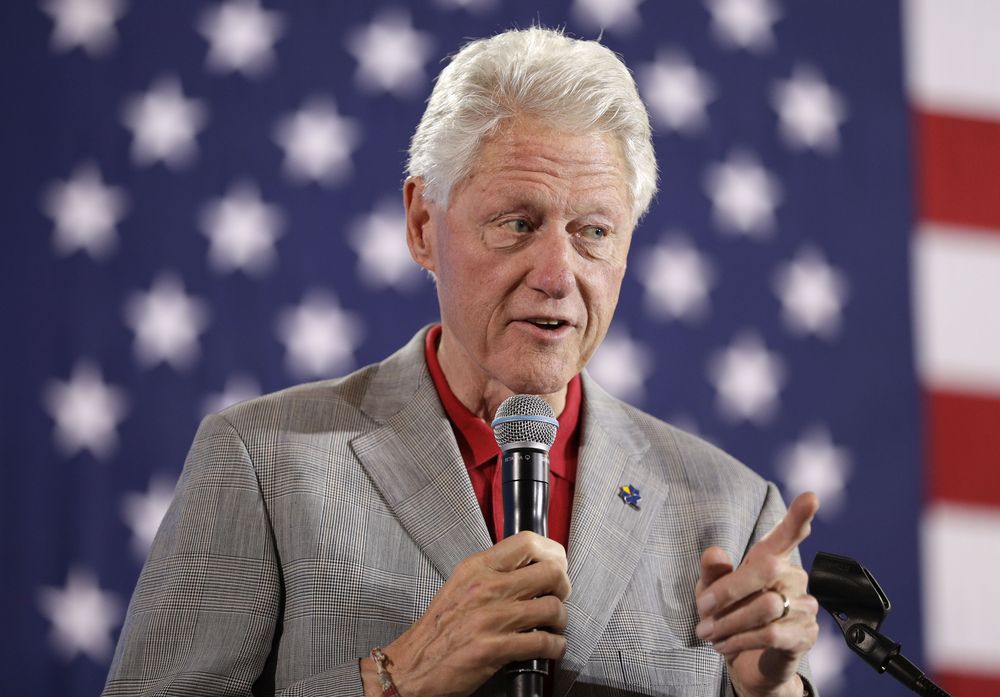 Former President Bill Clinton speaks while campaigning for his wife Democratic presidential candidate Hillary Clinton Wednesday Sept. 14 2016 in North Las Vegas Nev