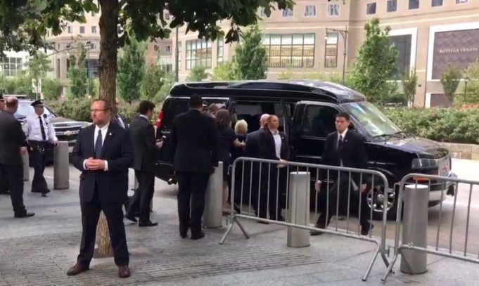 Clinton Leaves 9/11 Ceremony Early After Feeling 'Overheated'