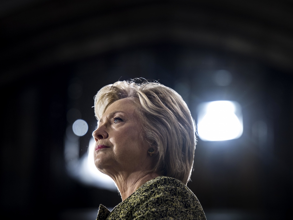 Hillary Clinton speaks to and meets voters at Temple University in Philadelphia on September 19.   Melina Mara    
  The Washington Post  Getty Images