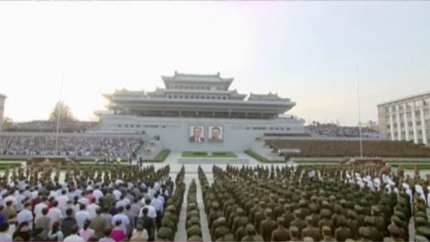 Kim Jong Un holds creepy mass synchronised rally to celebrate its nuclear test