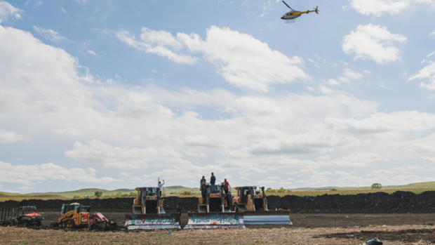 The Latest: Journalist covering pipeline protest charged