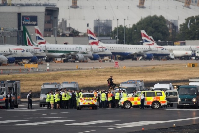 Air travel chaos in UK as protest shuts London airport and glitch stalls BA flights