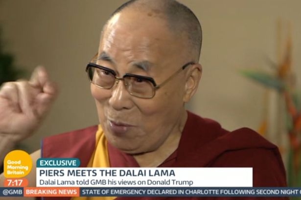 Piers Morgan interviews the Dalai Lama on Good Morning Britain