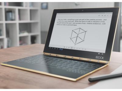 Image Caption-->	Lenovo’s Yoga Book” title=”Image Caption–>	Lenovo’s Yoga Book”/></p>
</p><div class=