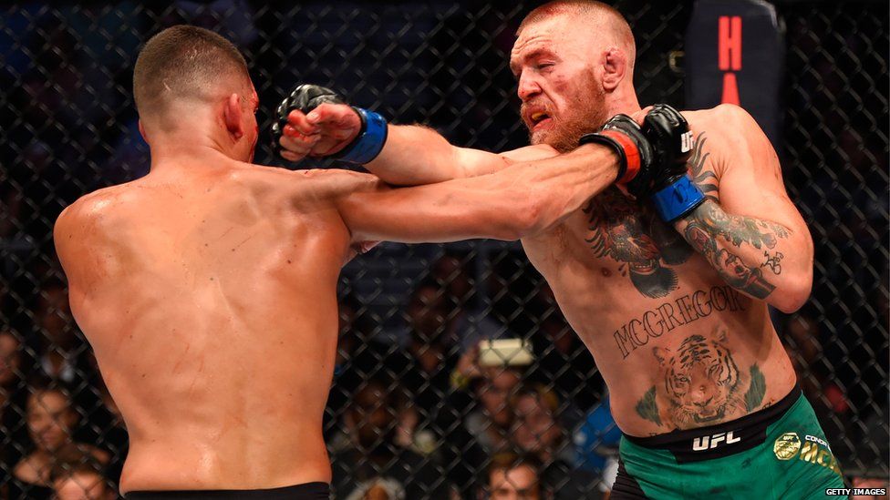 Conor Mc Gregor during a fight