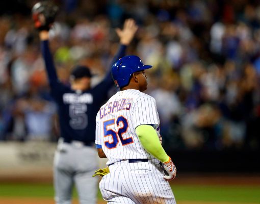 Yoenis Cespedes #52 of the New York Mets