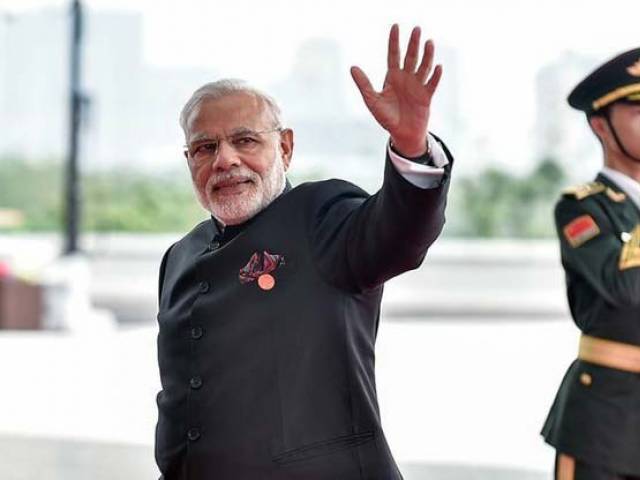 Prime Minister Narendra Modi of India arrives at the Hangzhou Exhibition Center to participate to G20 Summit in Hangzhou Zhejiang province China