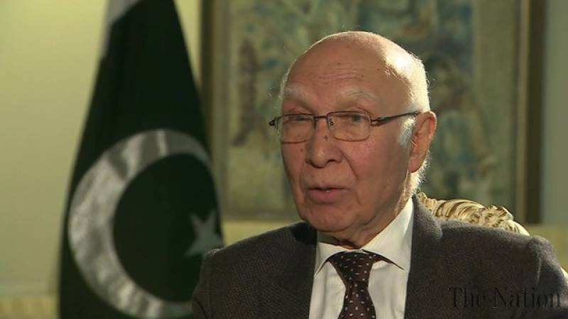 India attempting to hide reign of terror in Held Kashmir Aziz