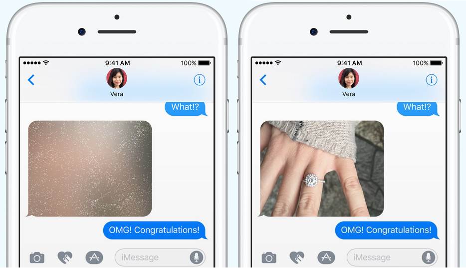 Image Invisible ink is a new iMessages feature in iOS 10