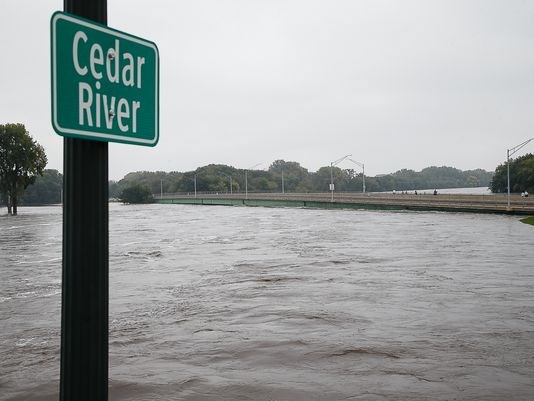 Flooding swamps parts of eastern Iowa