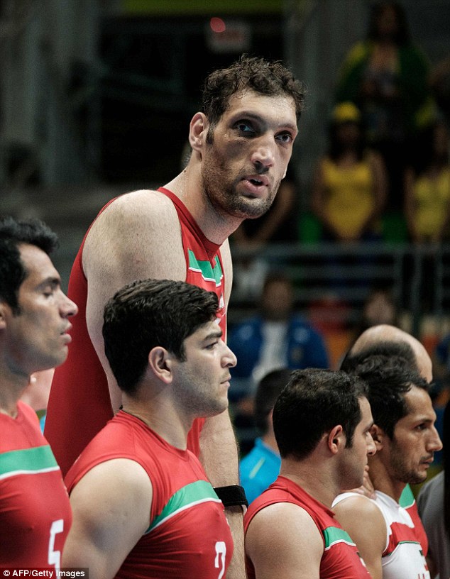 Iran's Morteza Mehrzadselakjani is the tallest Paralympian ever standing at 8ft 1in tall and competes in the sitting volleyball