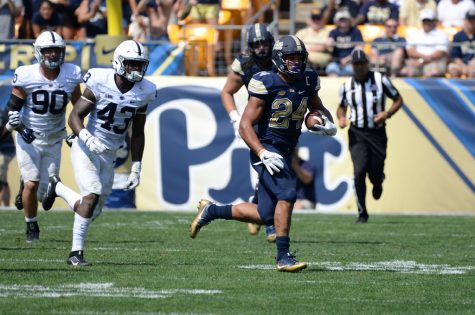 James Conner breaks loose for a run. Jeff Ahearn | Senior Staff