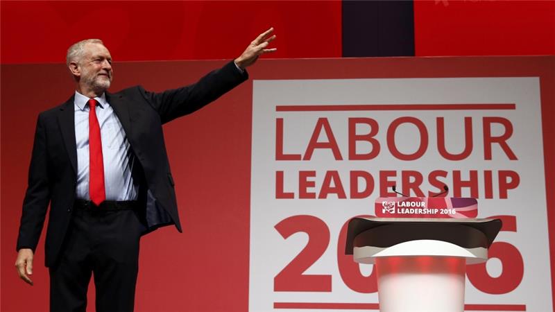 Jeremy Corbyn wins UK Labour leadership contest